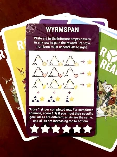 Rolling Realms: Wyrmspan - 6-Card Promo Pack  (1-6) board game collectible [Barcode 850032180733] - Main Image 3