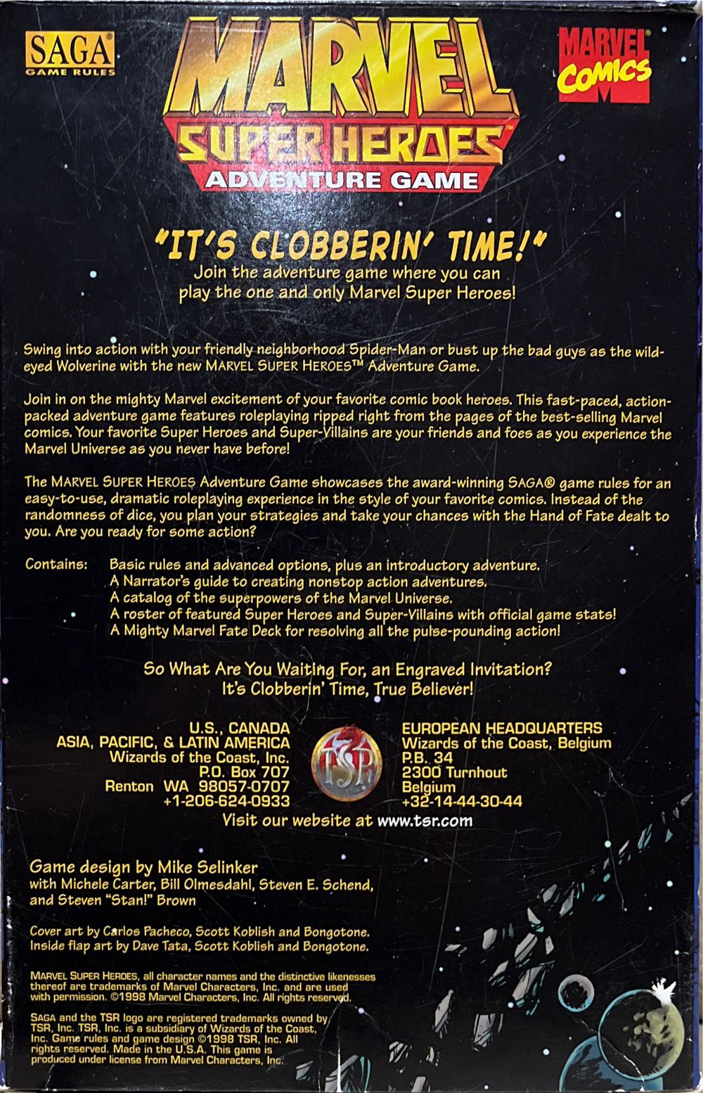 Marvel Super Heroes Adventure Game  board game collectible - Main Image 2