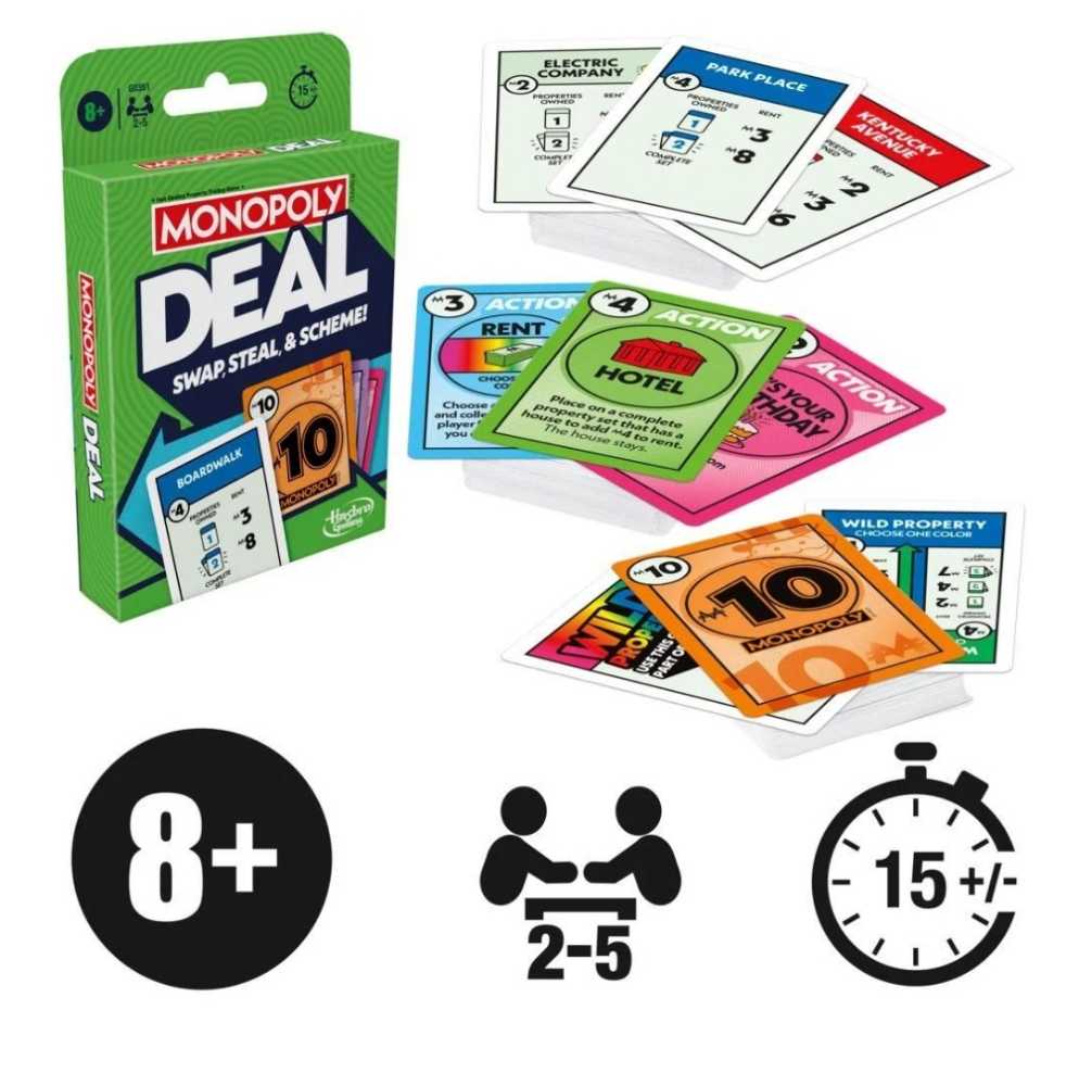 Monopoly Deal   (2-5) board game collectible [Barcode 195166257631] - Main Image 2