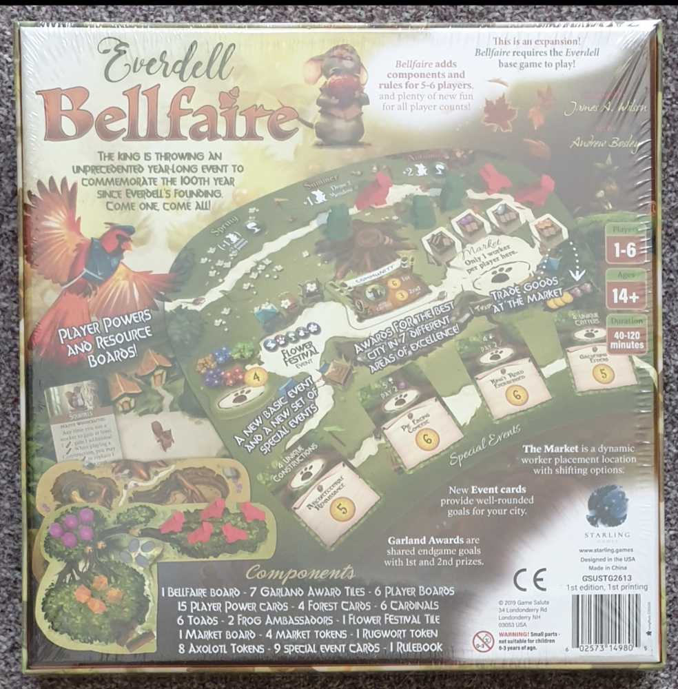 Everdell: (02-03) Spirecrest, Bellfaire & Wooden Ever Tree - KS  (1-6) board game collectible - Main Image 3