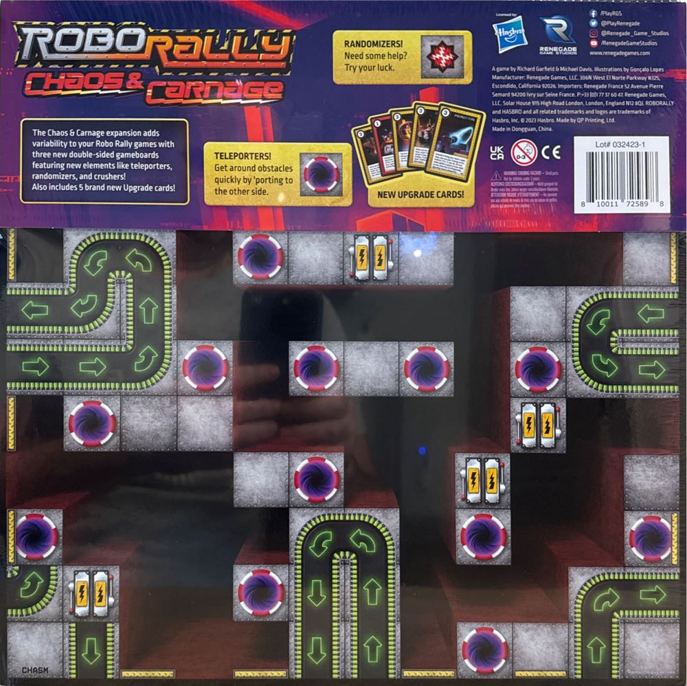 Robo Rally: Chaos & Carnage Expansion  board game collectible [Barcode 810011725898] - Main Image 2