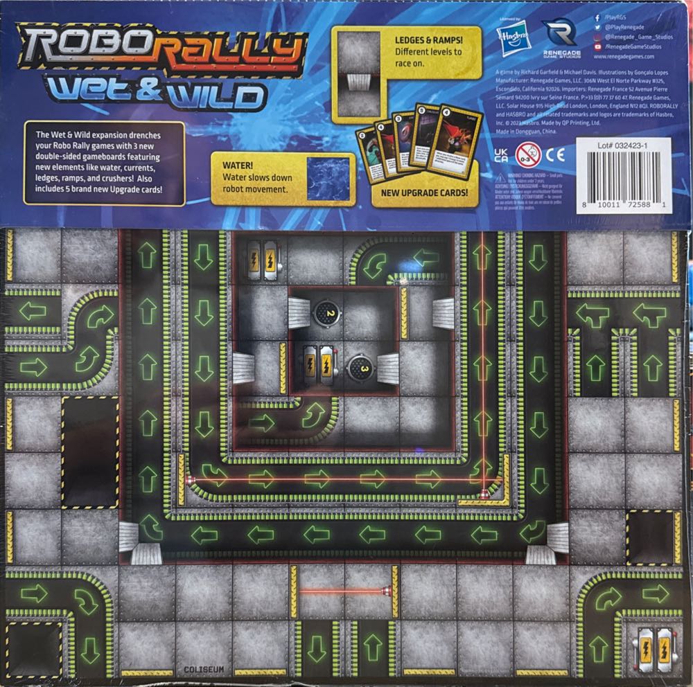Robo Rally: Wet & Wild Expansion  board game collectible [Barcode 810011725881] - Main Image 2