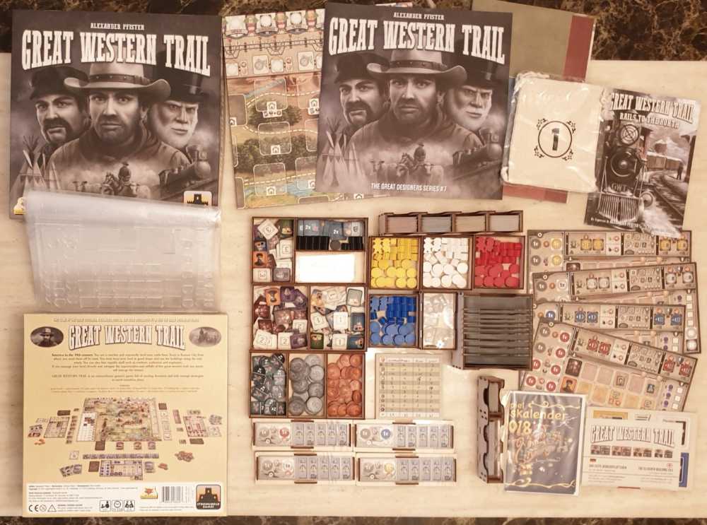 Great Western Trail + Rails To The North Exp - Wooden Insert  (2-4) board game collectible - Main Image 4