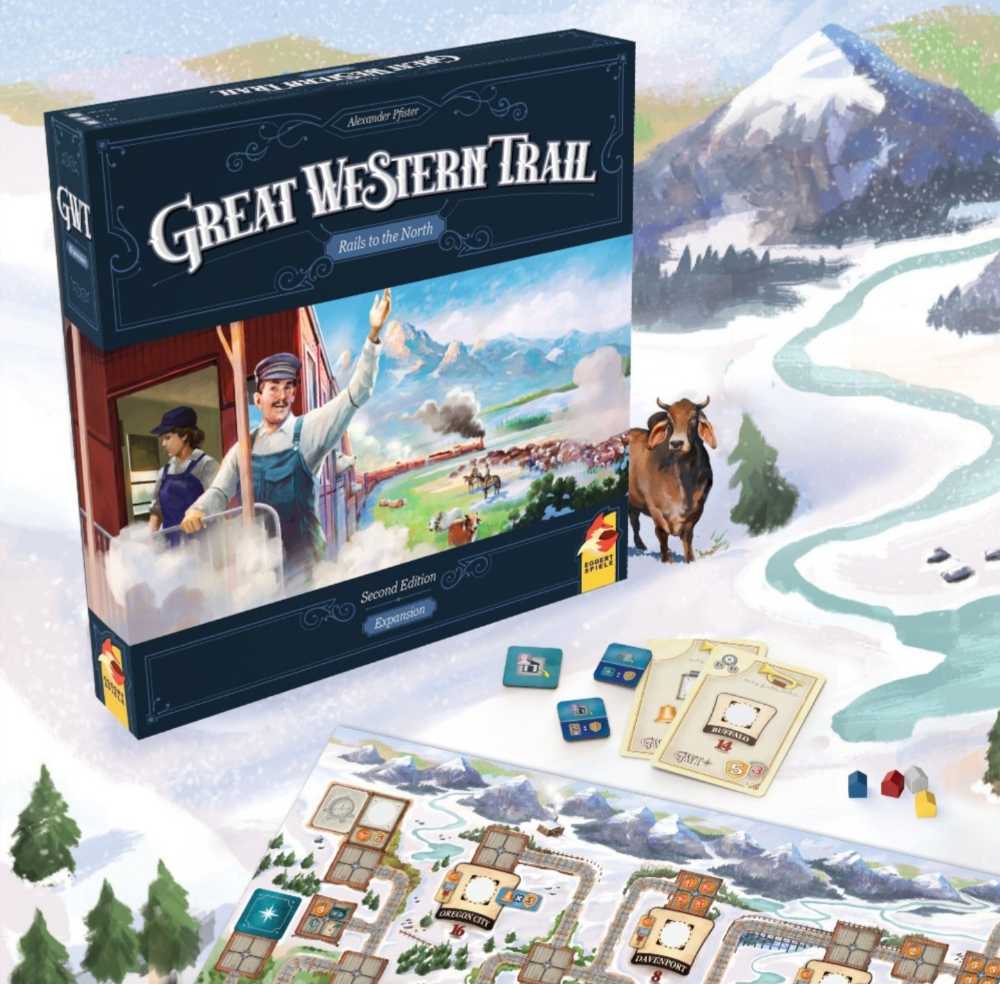 Great Western Trail - 2nd Edition Rails To The North  (1-4) board game collectible - Main Image 3