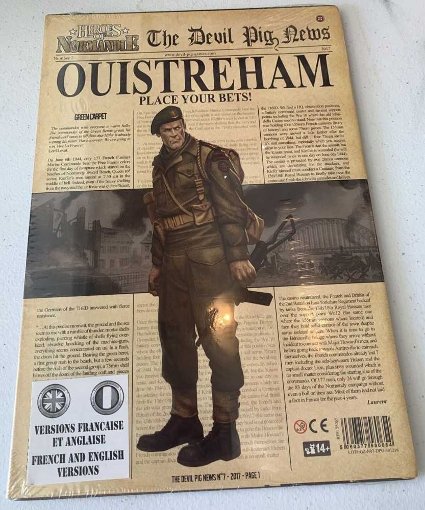 Heroes Of Normandie: (07) The Devil Pig News No.7 - Ouistreham  (2) board game collectible - Main Image 2