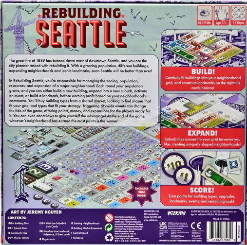 Rebuilding Seattle  (1-5) board game collectible [Barcode 634482875650] - Main Image 2