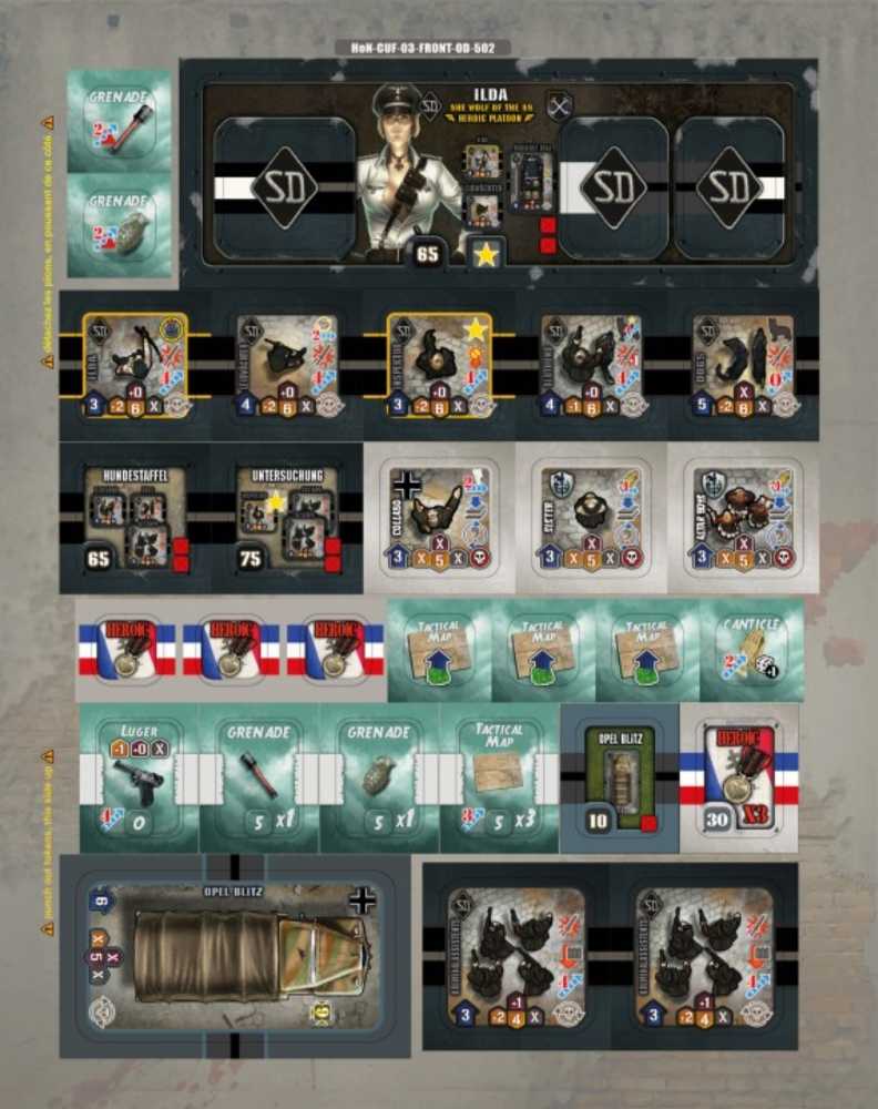 Heroes Of Normandie: Civilians Under Fire Expansion Pack  (2-4) board game collectible - Main Image 4