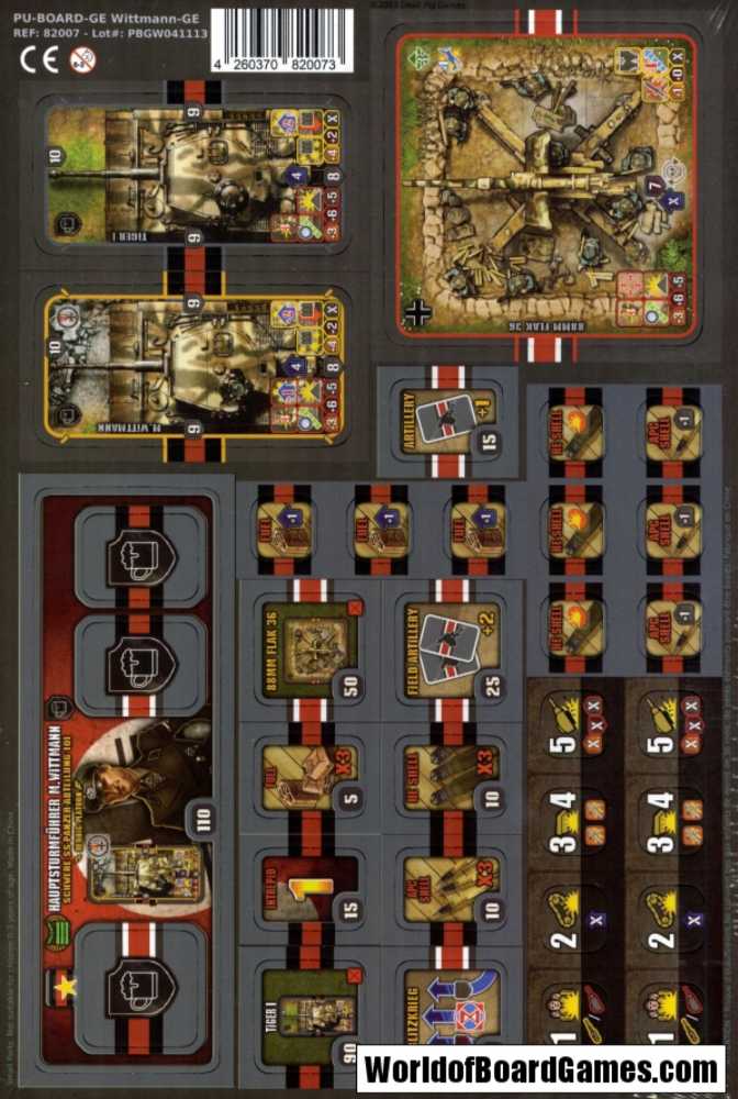 Heroes Of Normandie: GE Wittmann’s Tiger Platoon  (2) board game collectible - Main Image 2