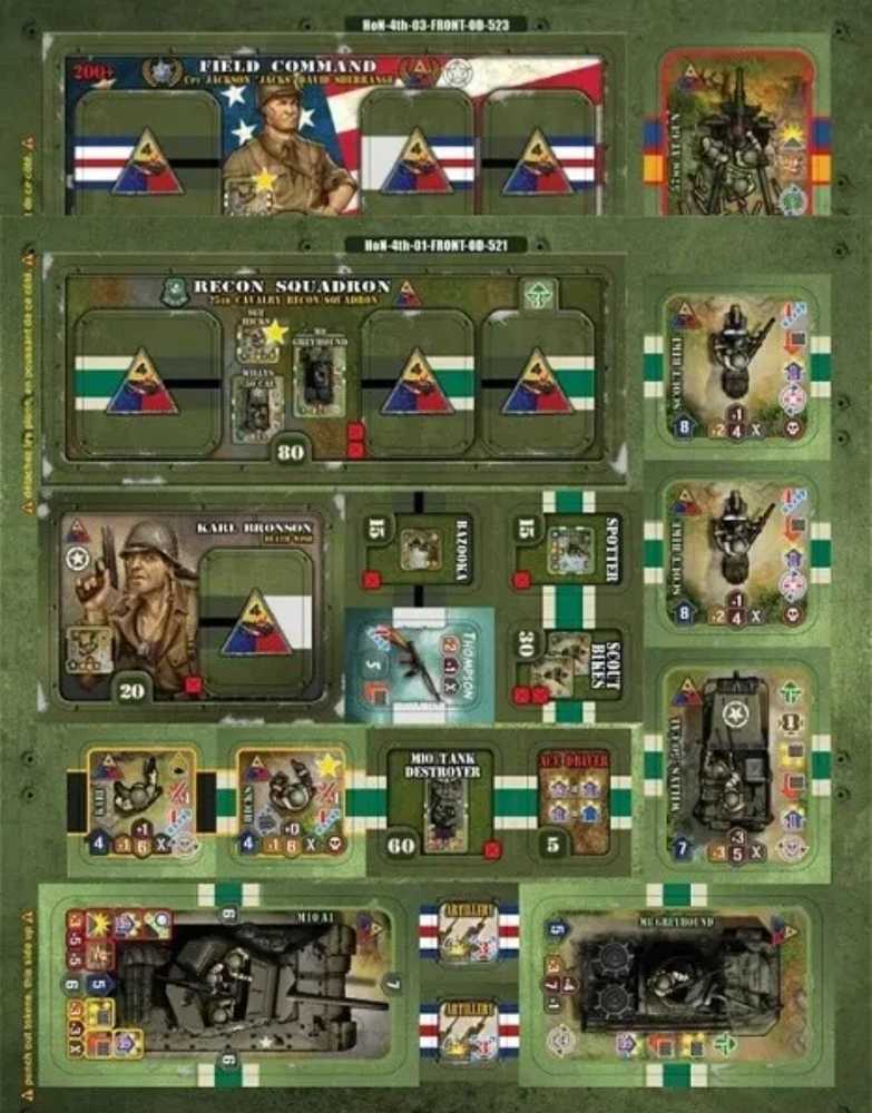 Heroes Of Normandie: Sherman Squadron 4th Armored Division  (2) board game collectible - Main Image 3