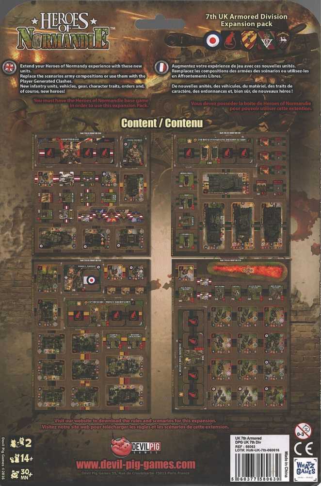 Heroes Of Normandie: UK 7th Armored Division  (2) board game collectible - Main Image 2