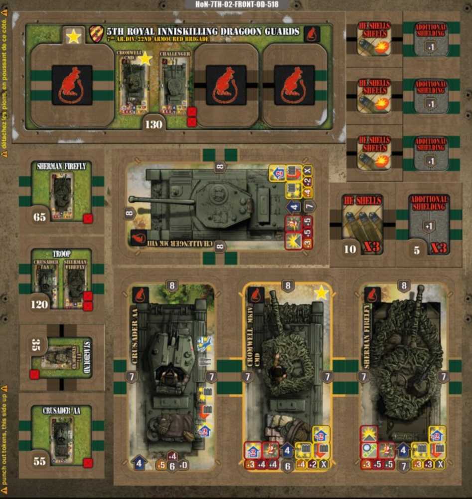 Heroes Of Normandie: UK 7th Armored Division  (2) board game collectible - Main Image 3