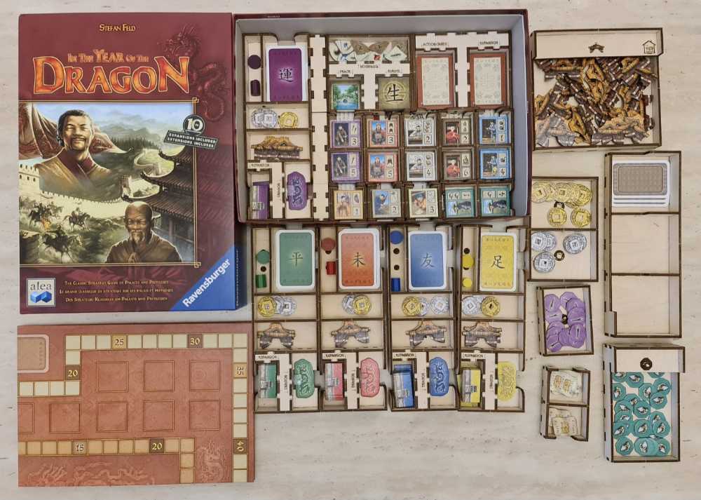 In The Year Of The Dragon - Wooden Insert  (2-5) board game collectible - Main Image 4