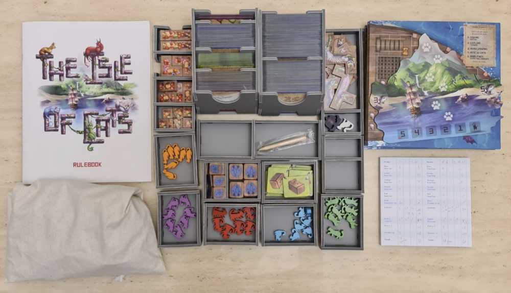 Isle Of Cats, The: Folded Space Insert  (1-4) board game collectible - Main Image 3