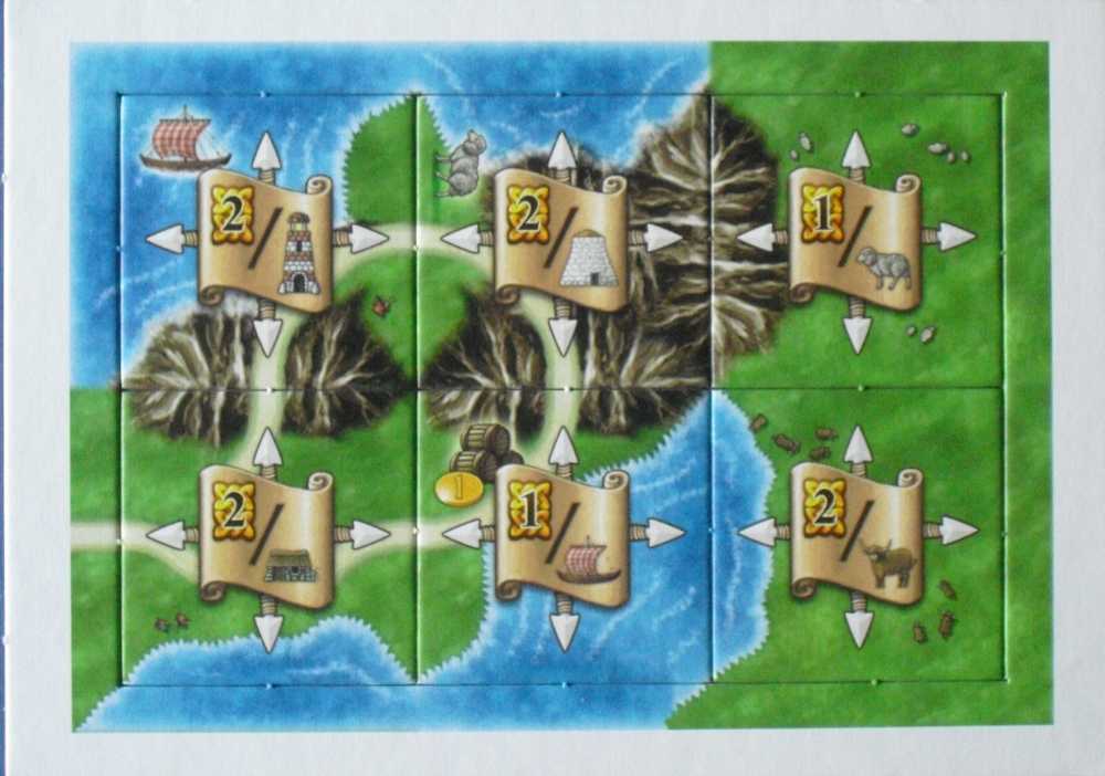 Isle Of Skye: From Chieftain To King - Adjacency Scrolls - Mini Expansion Promo  (2-5) board game collectible - Main Image 2