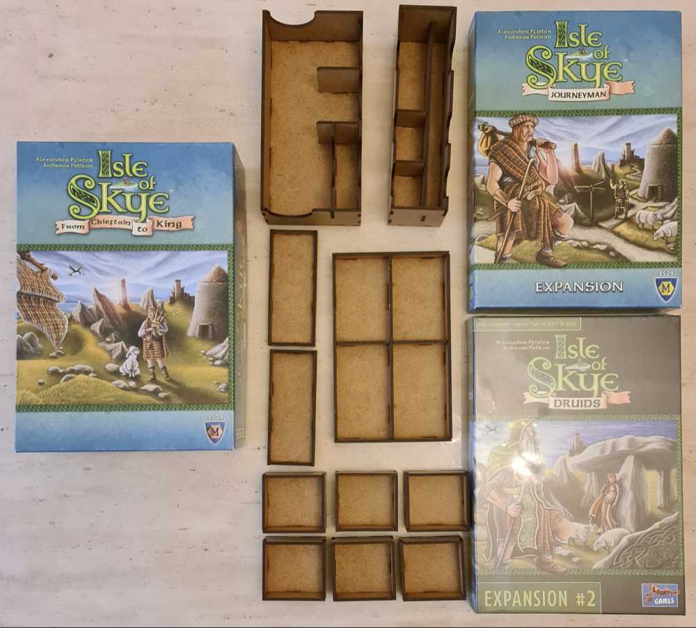 Isle Of Skye - From Chieftan To King + Journeyman & Druids Expansion - Feldherr Wooden Insert  (2-5) board game collectible - Main Image 2