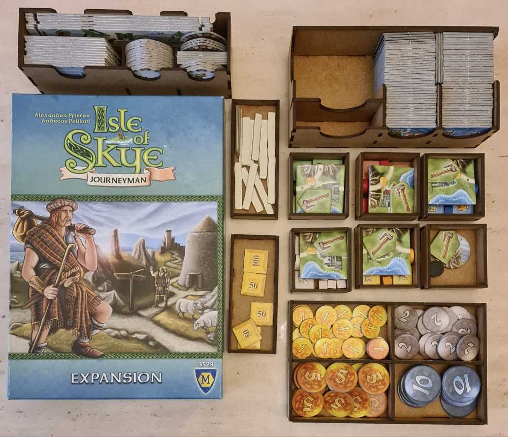 Isle Of Skye - From Chieftan To King + Journeyman & Druids Expansion - Feldherr Wooden Insert  (2-5) board game collectible - Main Image 4