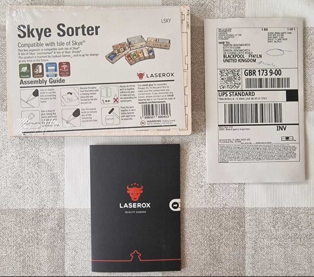 Isle Of Skye: LaserOx Skye Sorter Insert  (2-5) board game collectible - Main Image 2