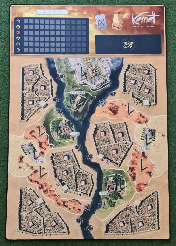 Kemet: Blood And Sand: Neoprene Playmat  (2-5) board game collectible - Main Image 3