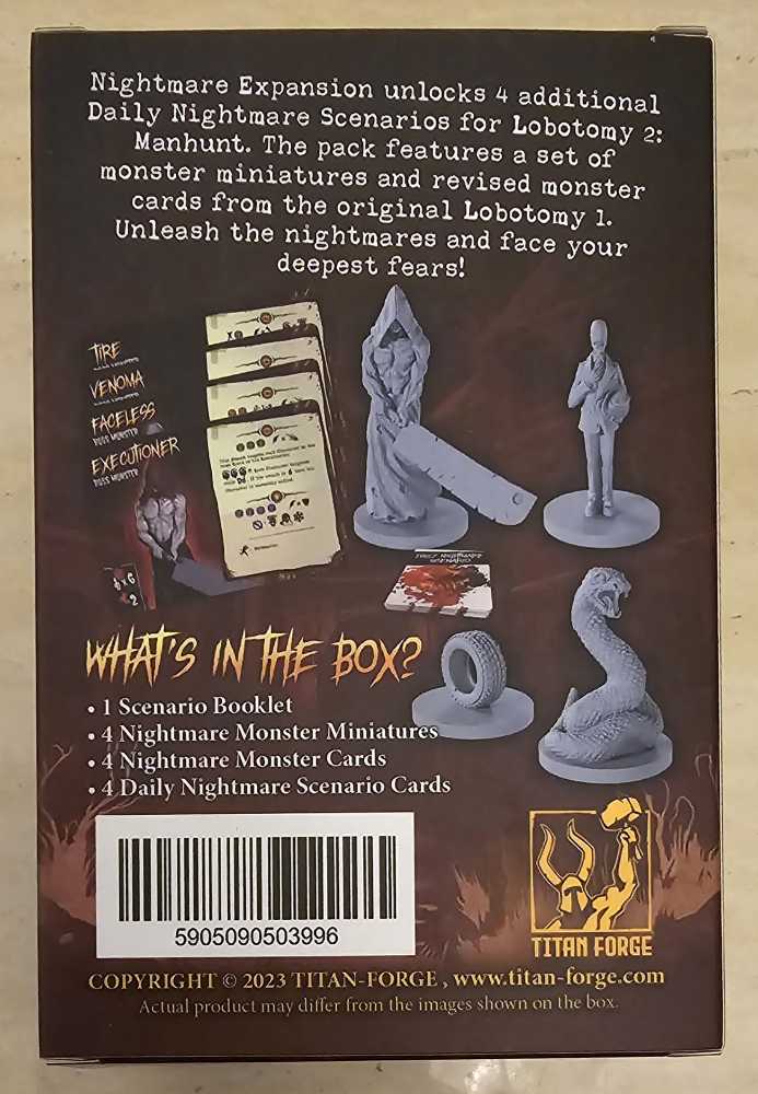 Lobotomy 1 Monsters Nightmare: Loboty II Manhunt Monster Expansion  board game collectible - Main Image 2