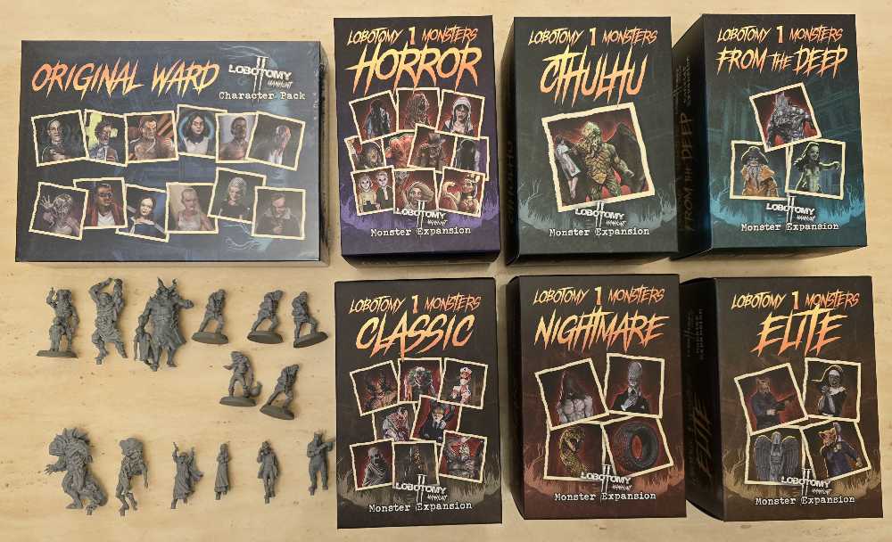 Lobotomy 1 Monsters Elite: Lobotomy II Manhunt - Monster Expansion board game collectible - Main Image 3