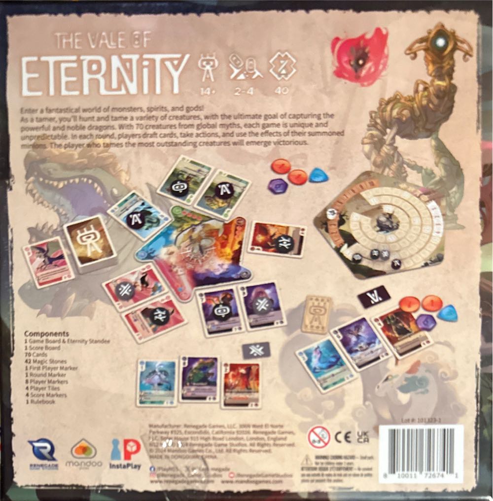 The Vale Of Eternity  (2-4) board game collectible [Barcode 810011726741] - Main Image 2