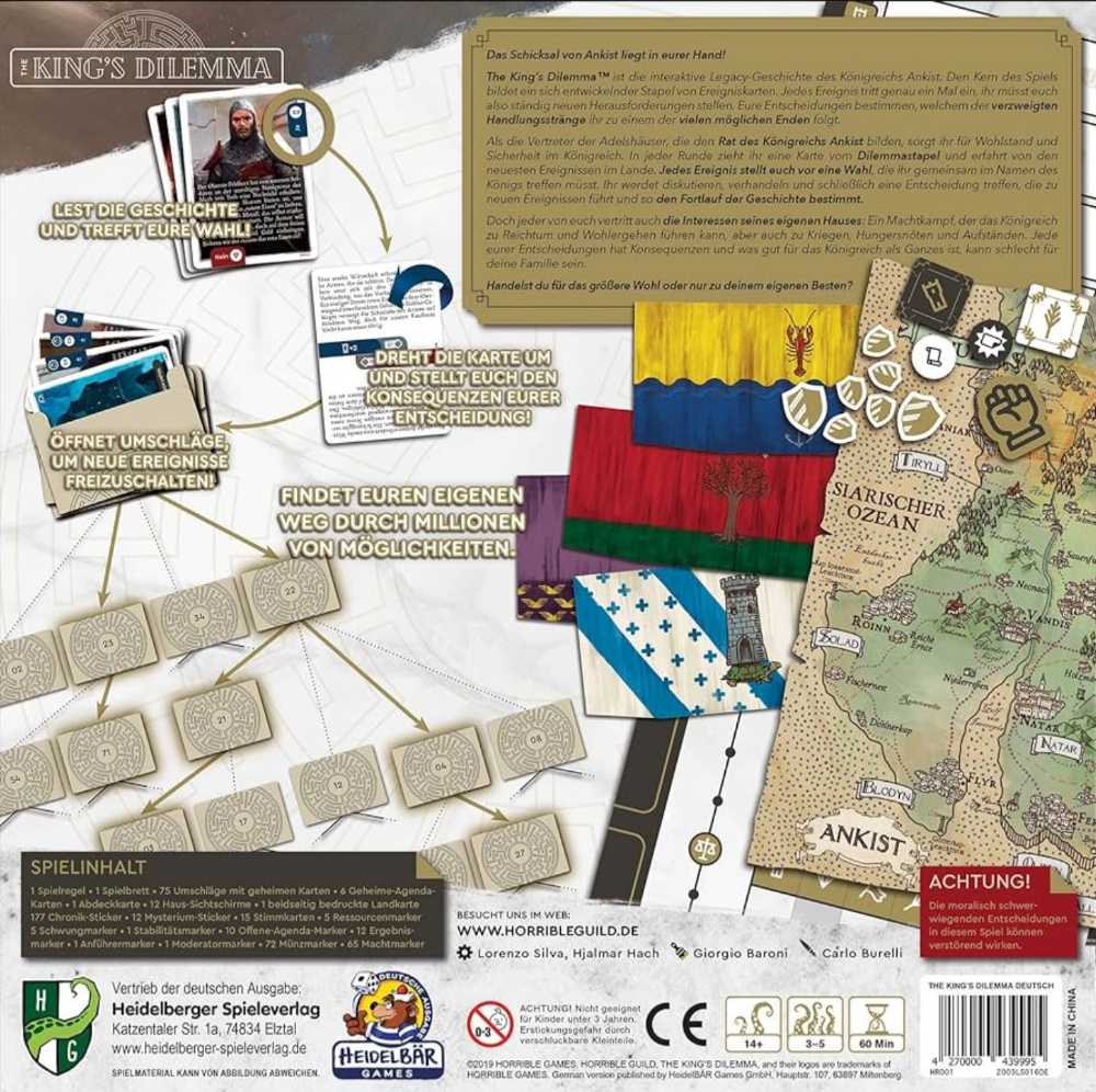King’s Dilemma, The  (3-5) board game collectible - Main Image 2