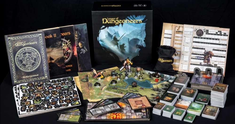 League Of Dungeoneers - KS Limited Edition Pledge  (1-4) board game collectible - Main Image 3