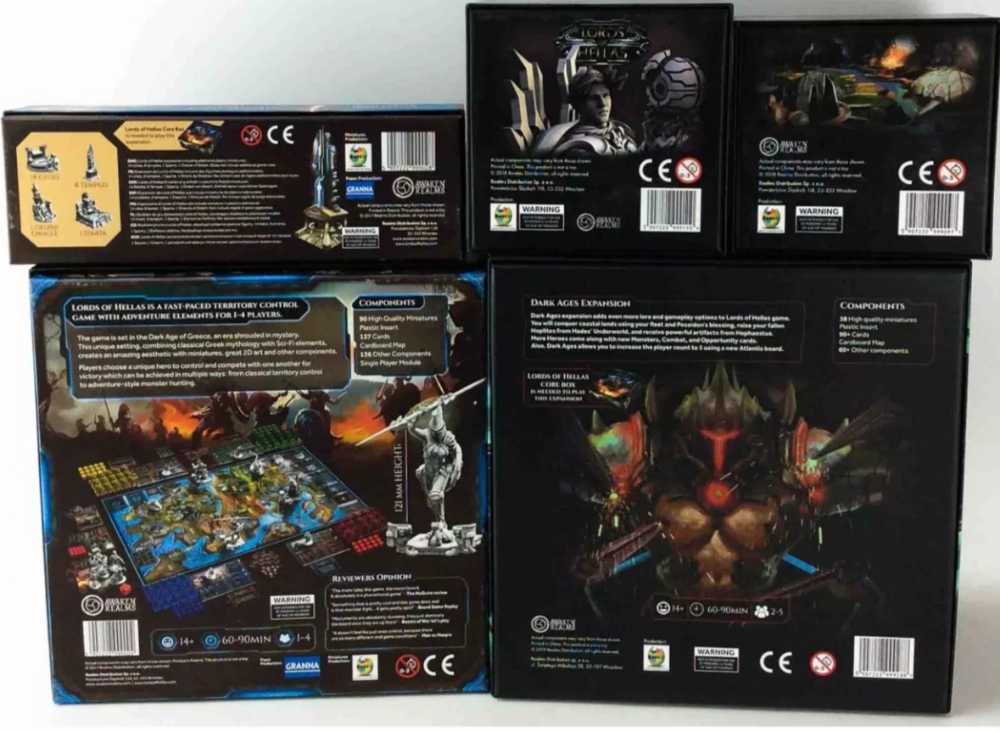 Lords Of Hellas - KS Titan Pledge (Sundropped)  (1-4) board game collectible - Main Image 3