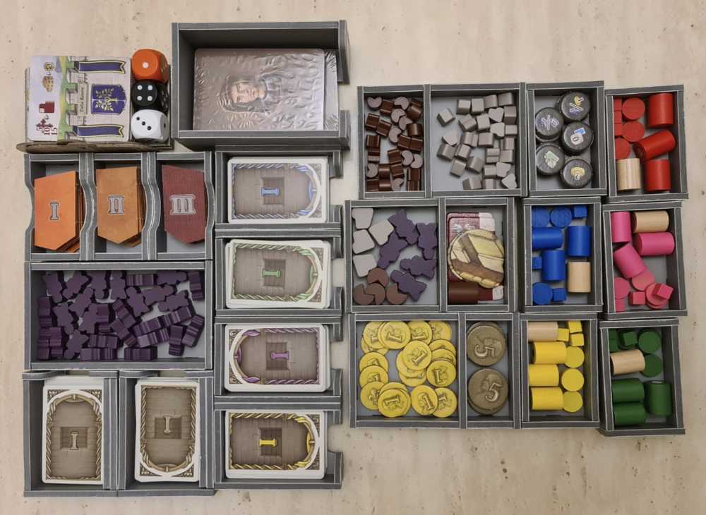 Lirenzo: Folded Space Foam Insert  (2-5) board game collectible - Main Image 3