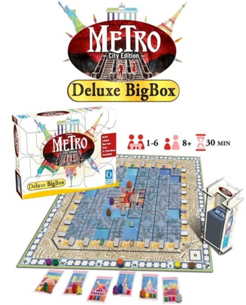 Metro - City Edition - Deluxe Big Box (Early Bird Pledge)  (1-6) board game collectible - Main Image 3