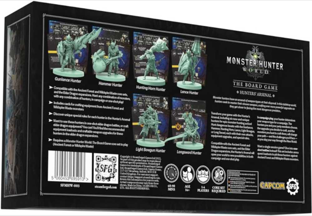 Monster Hunter World: TBG - Hunters’ Arsenal  (1-4) board game collectible - Main Image 2