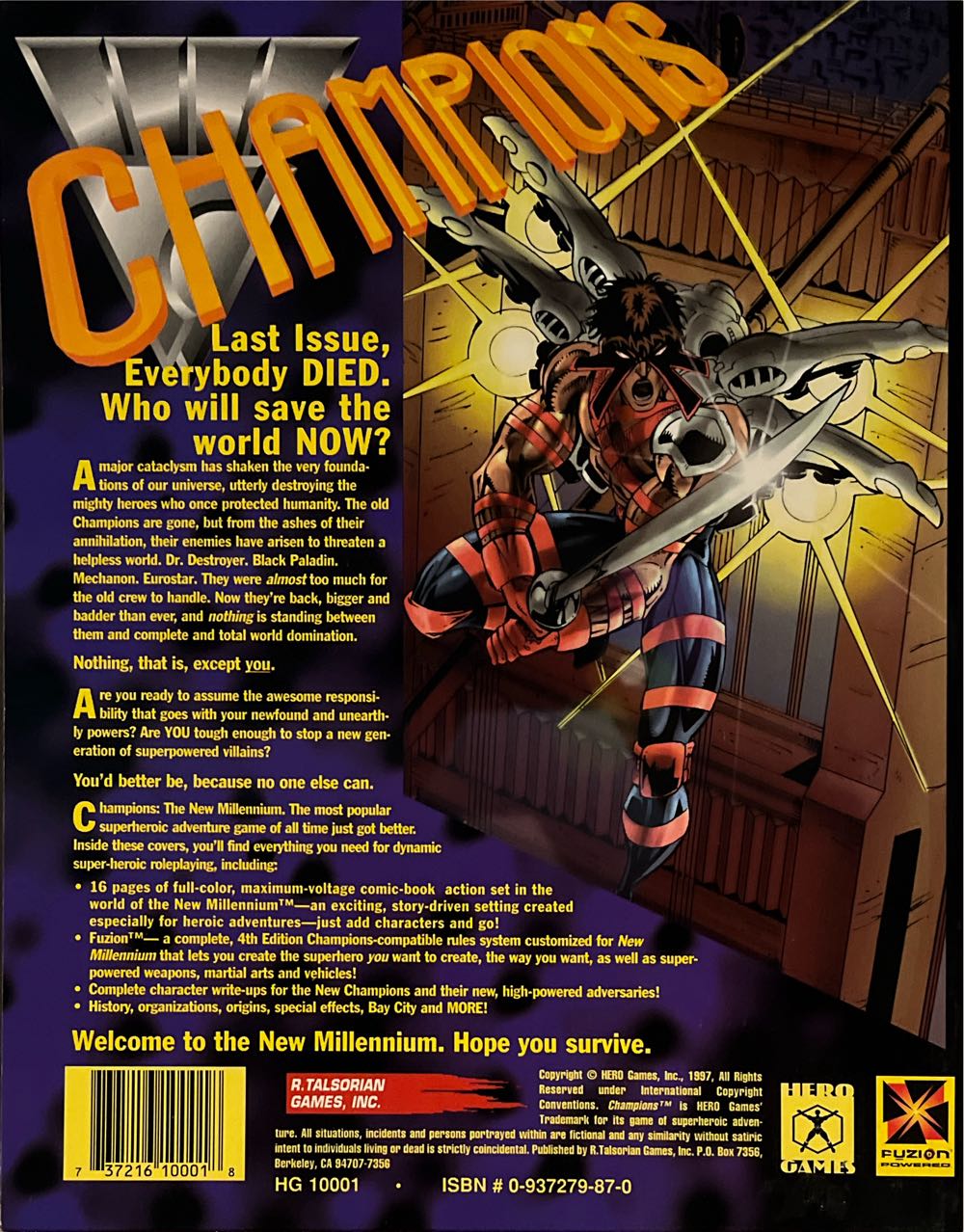Champions: New Millennium - Core Book  board game collectible [Barcode 737216100018] - Main Image 2