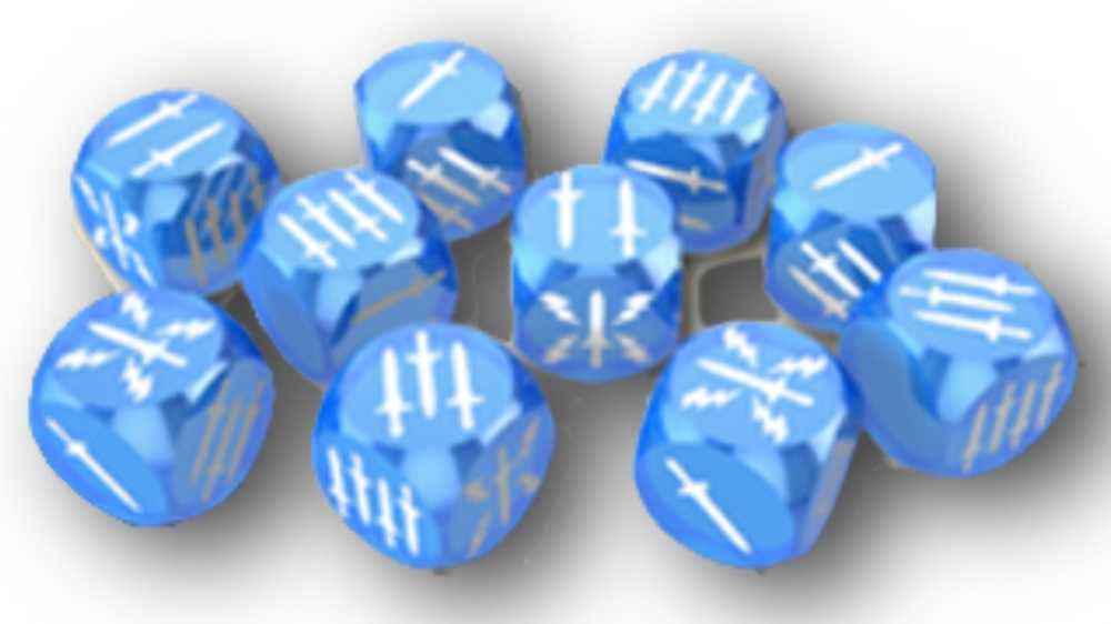 Mythic Battles Pantheon: Frost Dice ×10 (2 Sets)  (2-4) board game collectible - Main Image 3