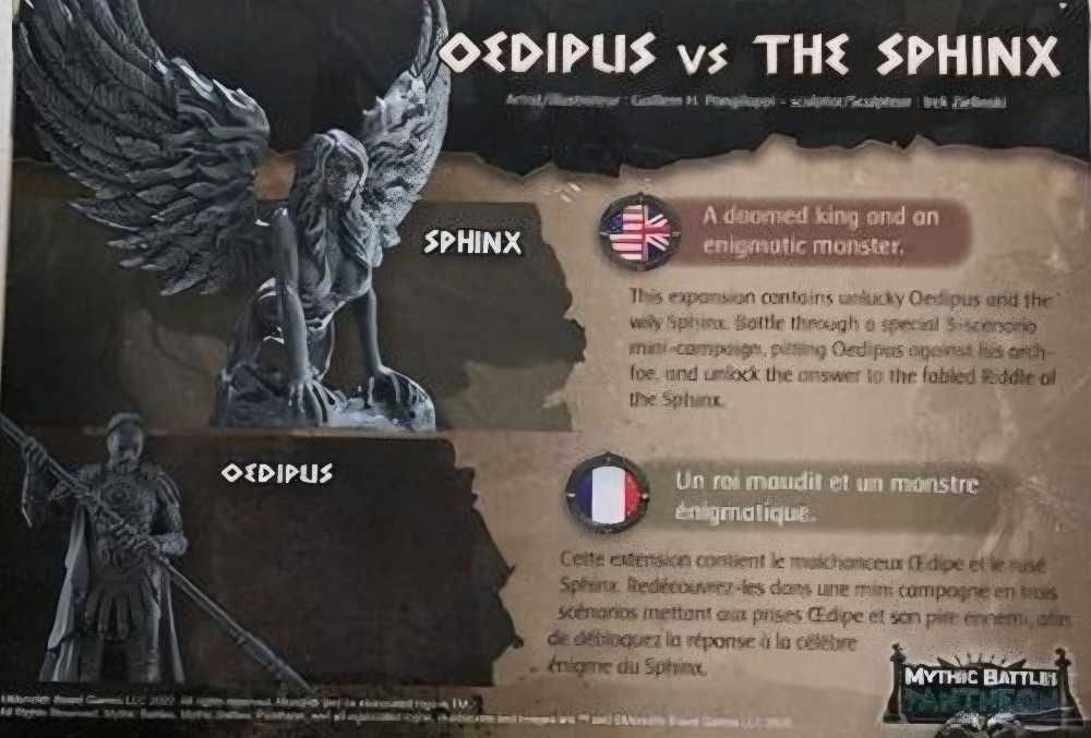 Mythic Battles Pantheon: Oedipus Vs The Sphinx  (2-4) board game collectible - Main Image 2