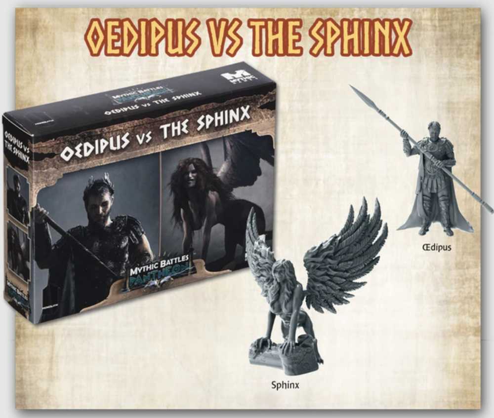 Mythic Battles Pantheon: Oedipus Vs The Sphinx  (2-4) board game collectible - Main Image 3