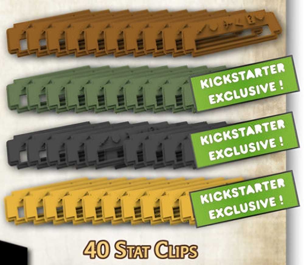 Mythic Battles Pantheon: Stat Clips (X2 Packs Of 50)  (2-4) board game collectible - Main Image 2