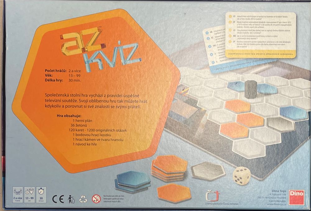 AZ Kviz  (2+) board game collectible [Barcode 8590878631205] - Main Image 2