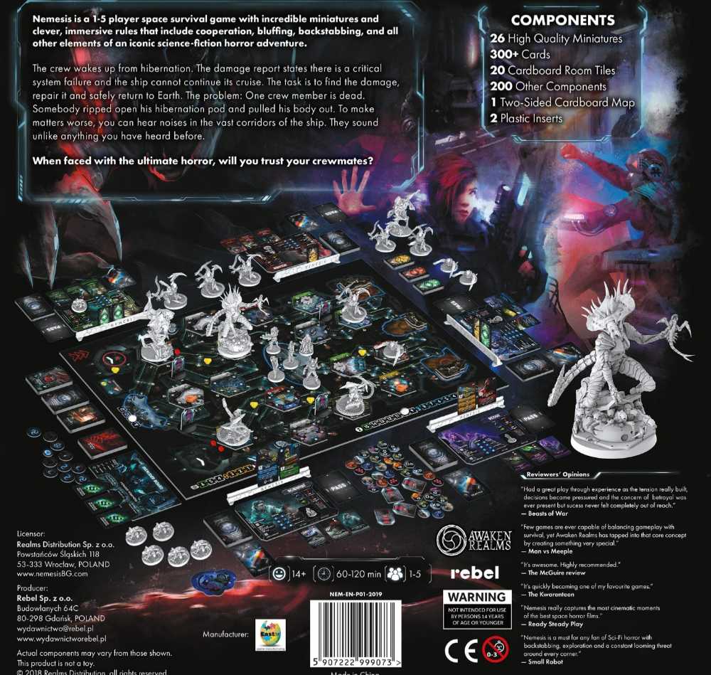 Nemesis Lockdown - Lockdown: GF Pledge  (1-5) board game collectible - Main Image 3