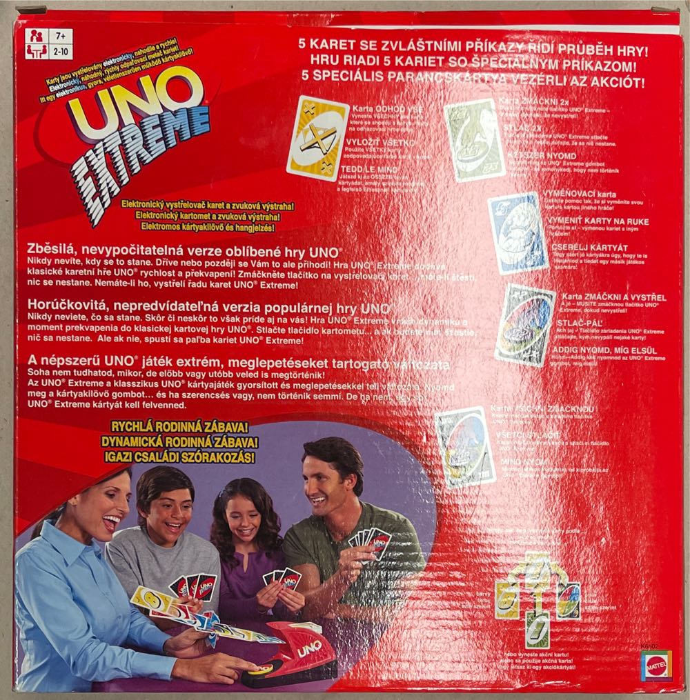 Uno Extreme  (2-10) board game collectible [Barcode 027084430301] - Main Image 2