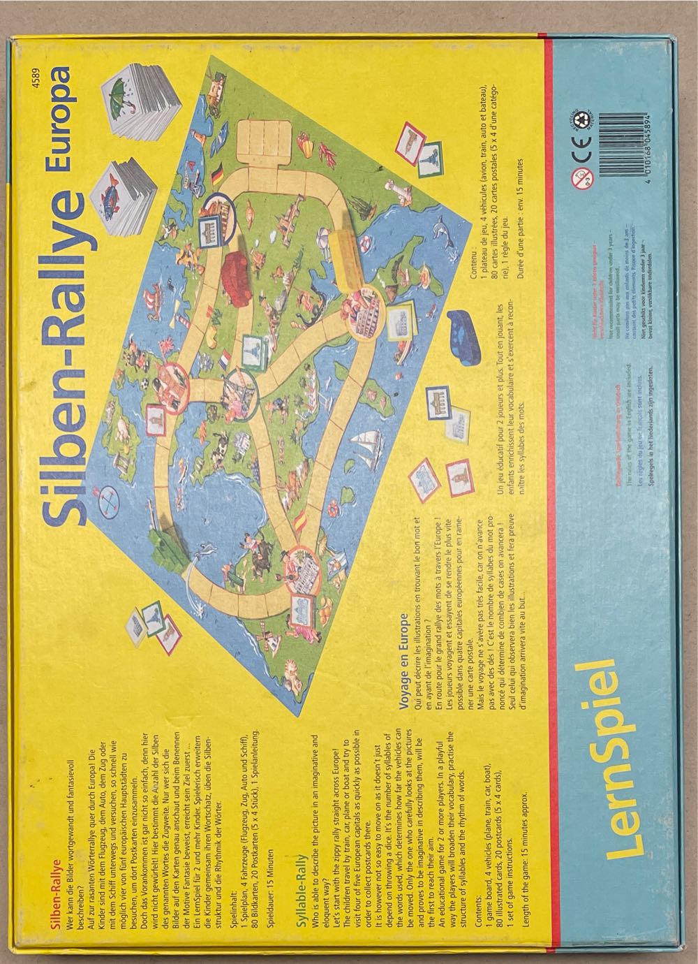 Silben Rallye Europa  (2-4) board game collectible [Barcode 4010168045894] - Main Image 2