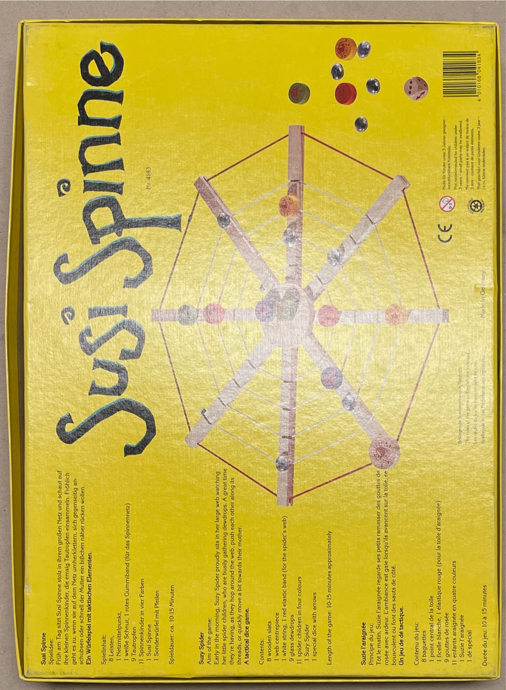 Susi Spinne Suzy Spider Game  (2-4) board game collectible [Barcode 4010168041834] - Main Image 2