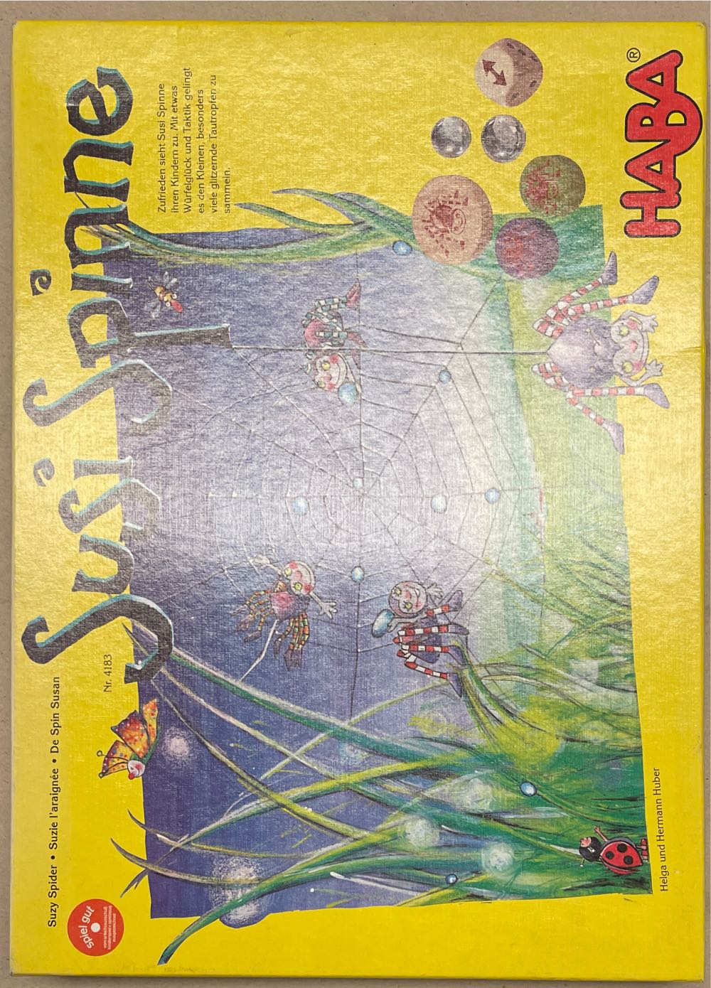 Susi Spinne Suzy Spider Game  (2-4) board game collectible [Barcode 4010168041834] - Main Image 3