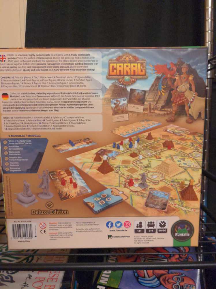 Caral - Deluxe Edition   board game collectible [Barcode 725765145604] - Main Image 2