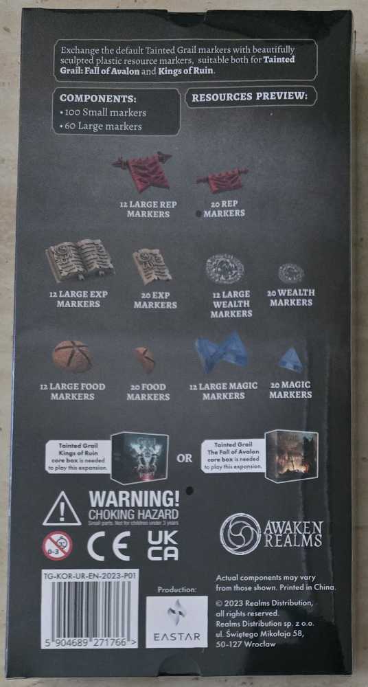 Tainted Grail: Kings Of Ruin - GF Upgraded Resources Exp  (1-4) board game collectible [Barcode 5904689271766] - Main Image 2