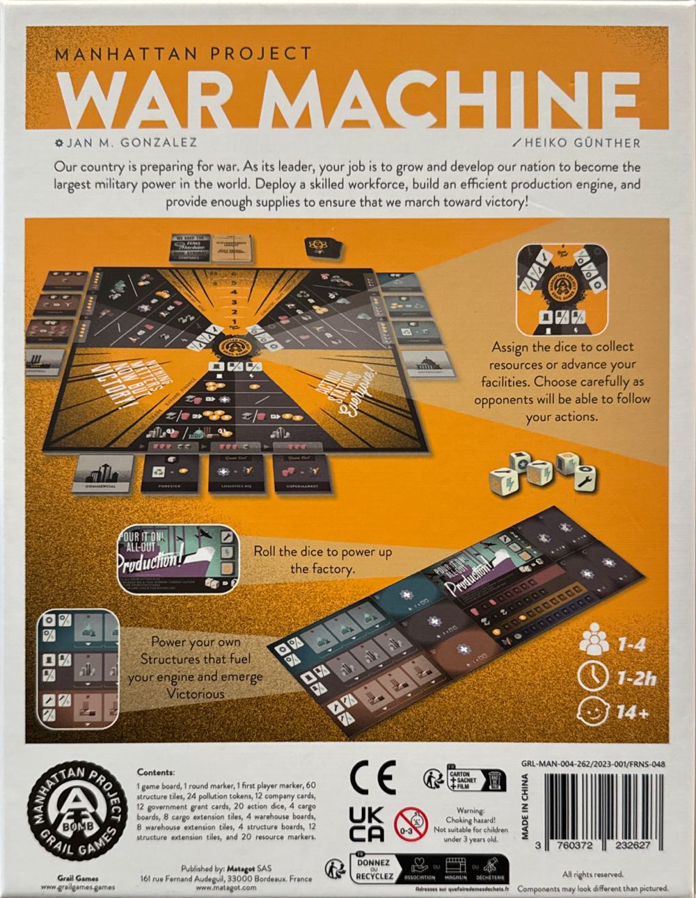 War Machine  (1-4) board game collectible [Barcode 3760372232627] - Main Image 2