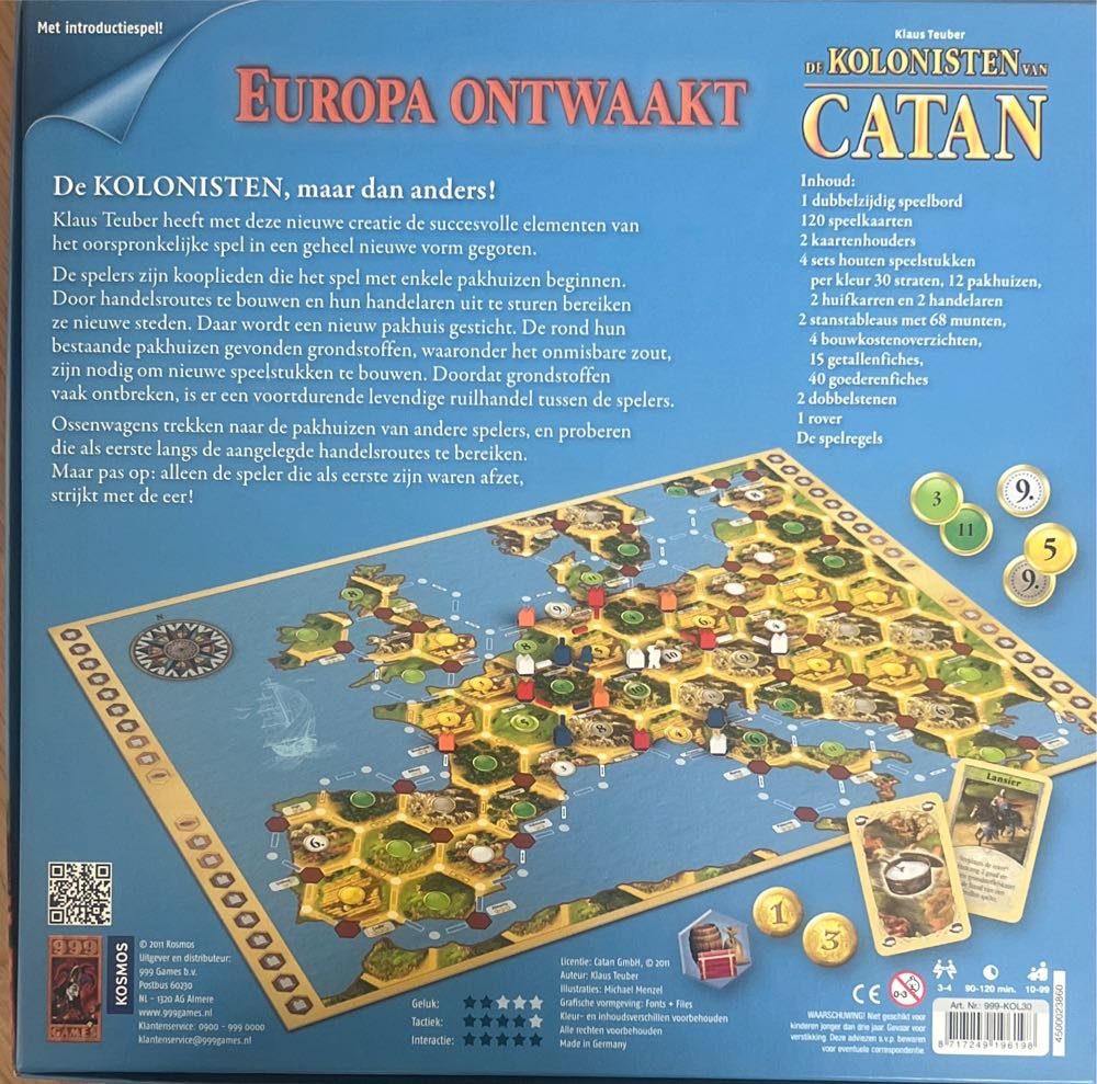 Kolonisten Van Catan: Europa Ontwaakt Catan  board game collectible [Barcode 8717249196198] - Main Image 2