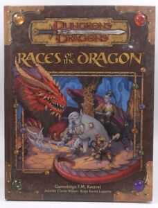 D&d Supplement Ser.: Races Of The Dragon By Jennifer Clarke Wilkes Gwendolyn F. & Dragons Dungeons 3.5 Dungeons D20 Fantasy Roleplaying Supplement Hardcover Hc Wotc 3.0 First  board game collectible [Barcode 9780786939138] - Main Image 1