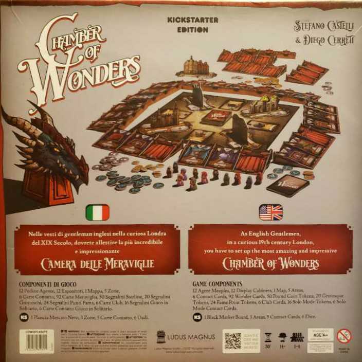 Chamber Of Wonders Kickstarter Ed Ludus Magnus Studio Strategy Board Game  board game collectible [Barcode 8052282850691] - Main Image 2