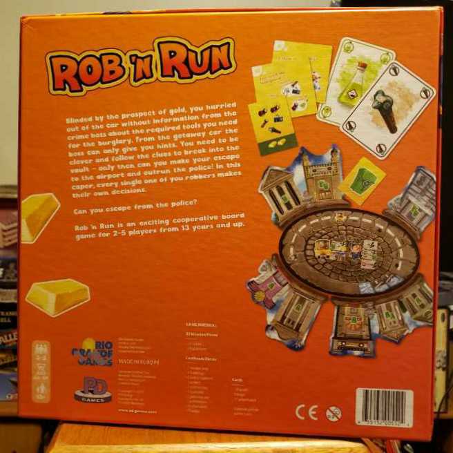 Rob N Run Game Board Games  board game collectible [Barcode 655132005524] - Main Image 2