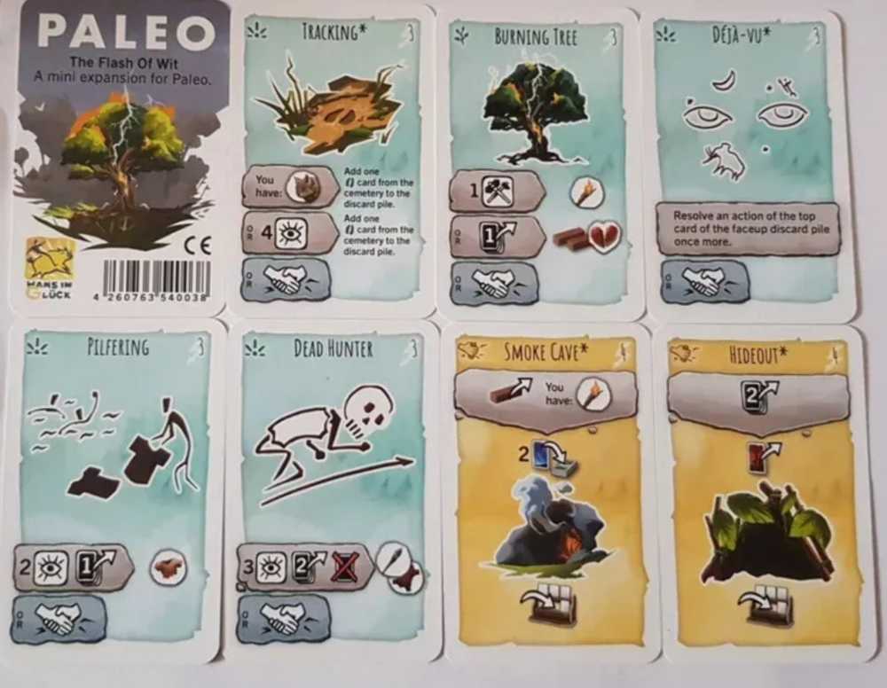 Paleo: The Flash Of Wit - Mini Expansion  (2-4) board game collectible - Main Image 3